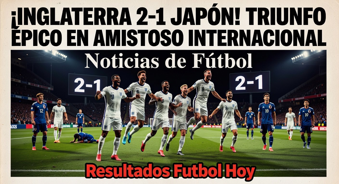 England vs Japan at Wembley (Result 2-1)