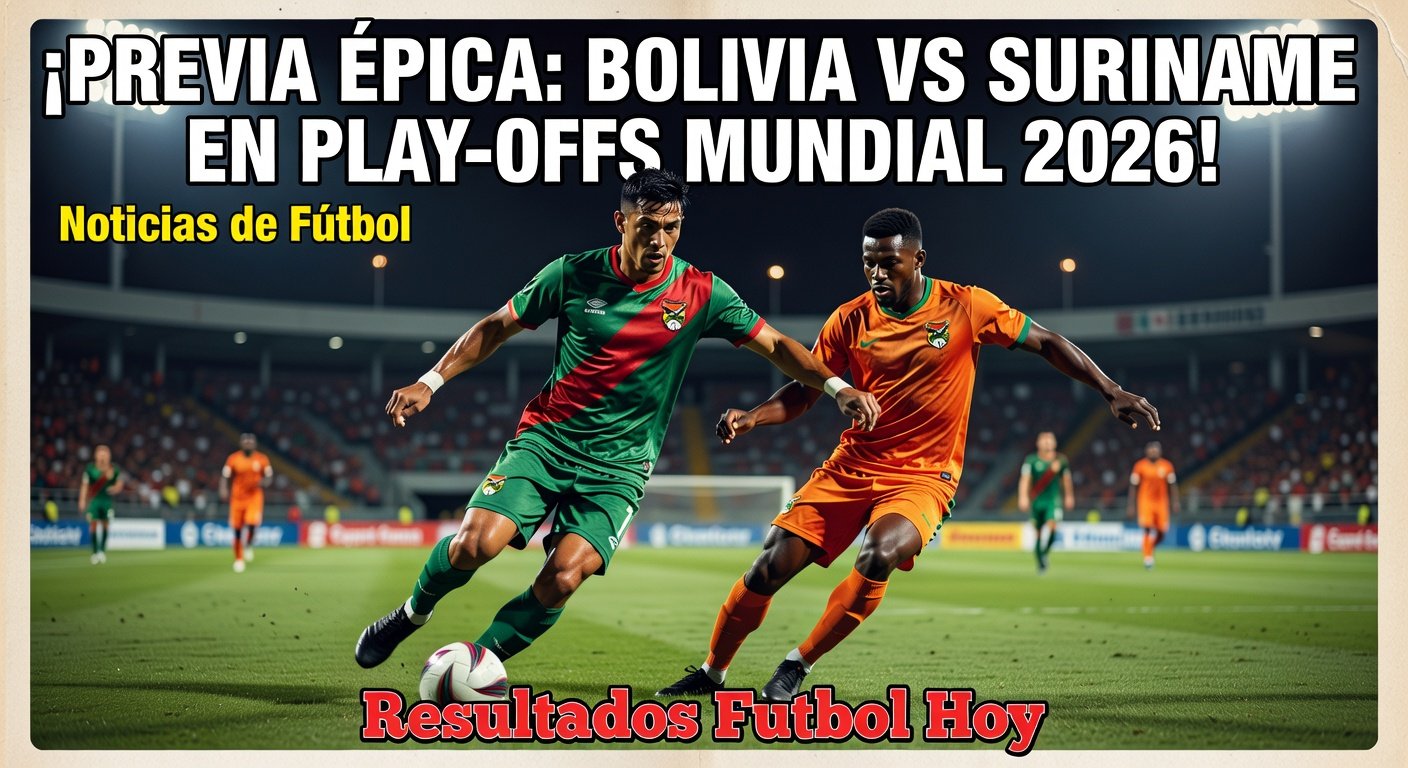 Bolivia vs Suriname - Intercontinental WC Playoff Semi (FIFA)
