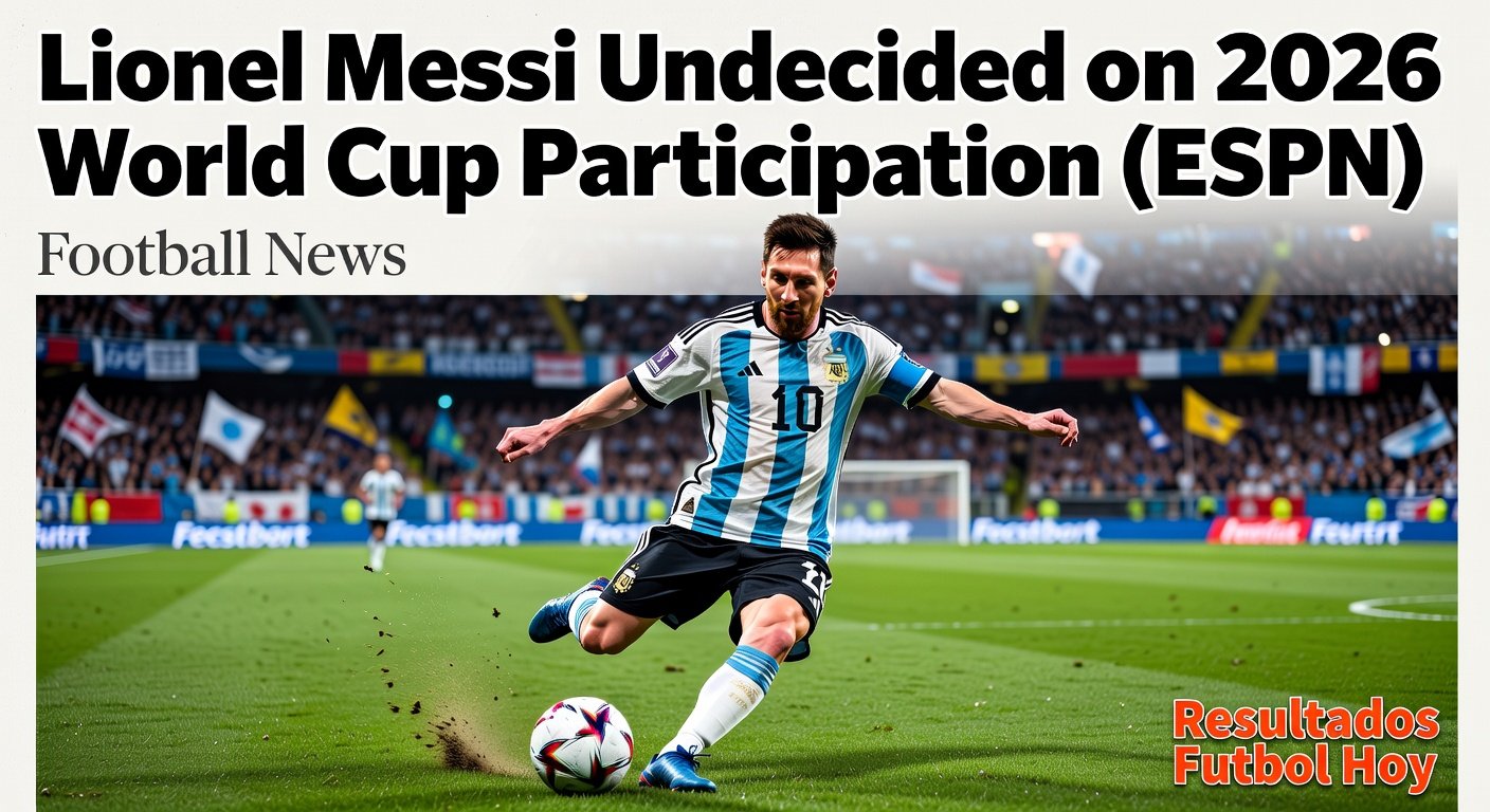 Lionel Messi Undecided on 2026 World Cup Participation (ESPN)