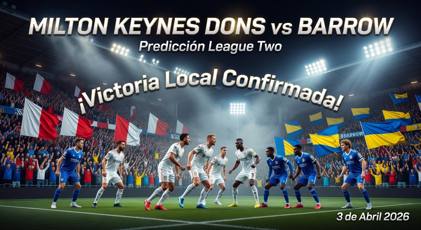 Milton Keynes Dons vs Barrow Pronóstico / Prediction