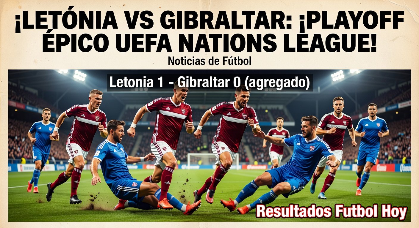 Latvia vs Gibraltar UEFA Nations League playoff (Agg: 1-0)