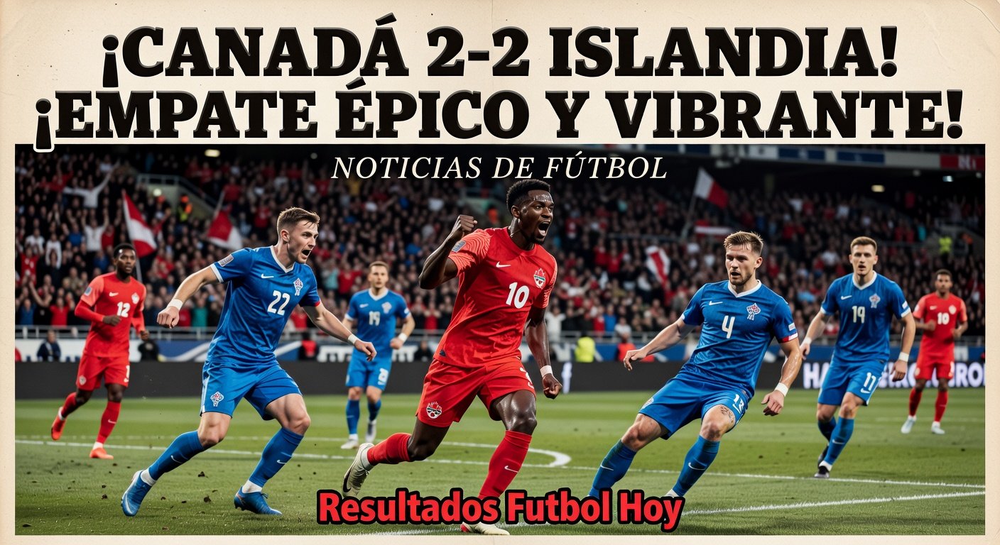 Canada 2-2 Iceland in International Friendly (FT)