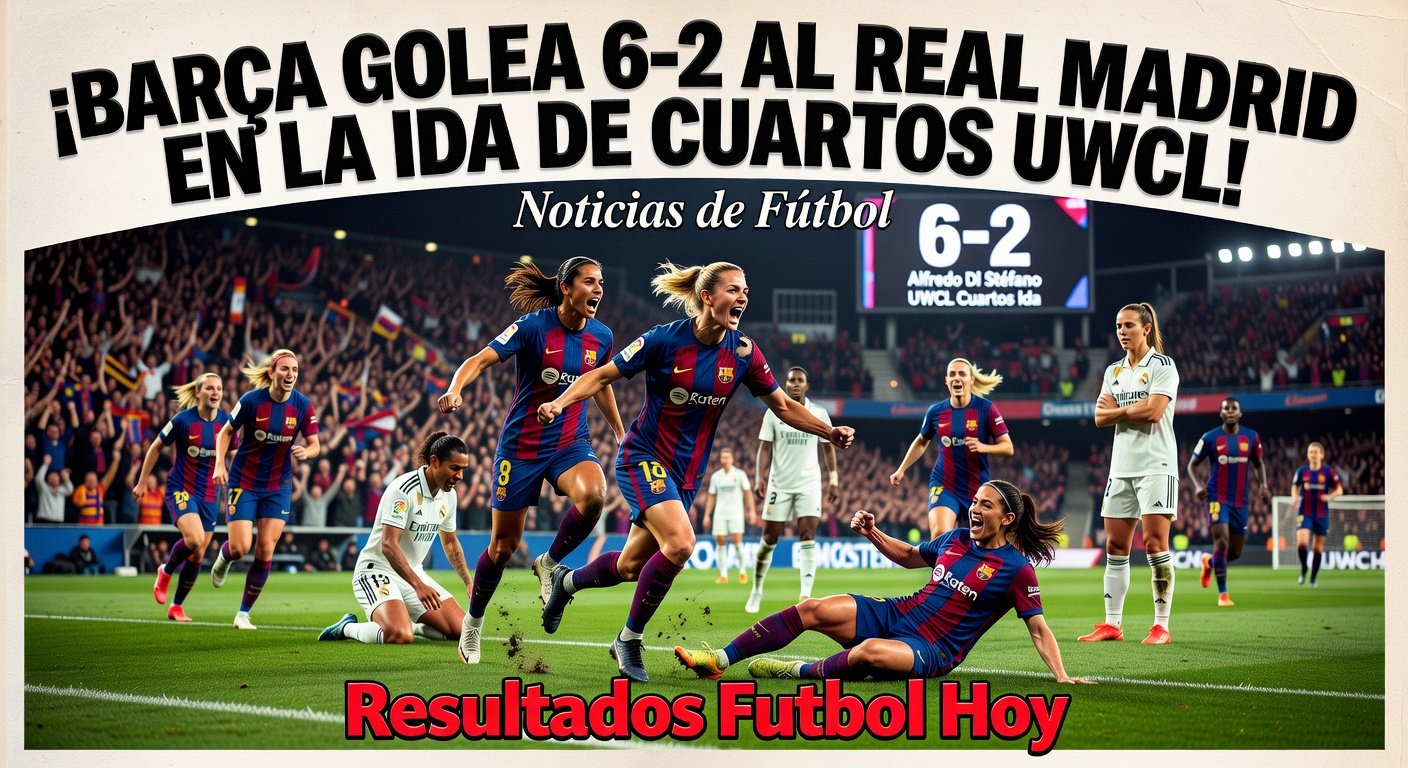 Barcelona Demolish Real Madrid 6-2 in Women's Champions League Quarter-Final First Leg