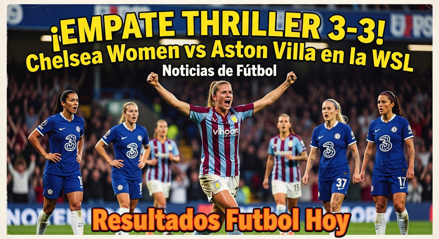 Chelsea Women Draw 3-3 with Aston Villa in WSL Thriller