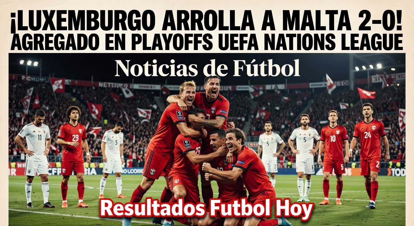 Luxembourg vs Malta UEFA Nations League playoff (Agg: 2-0)