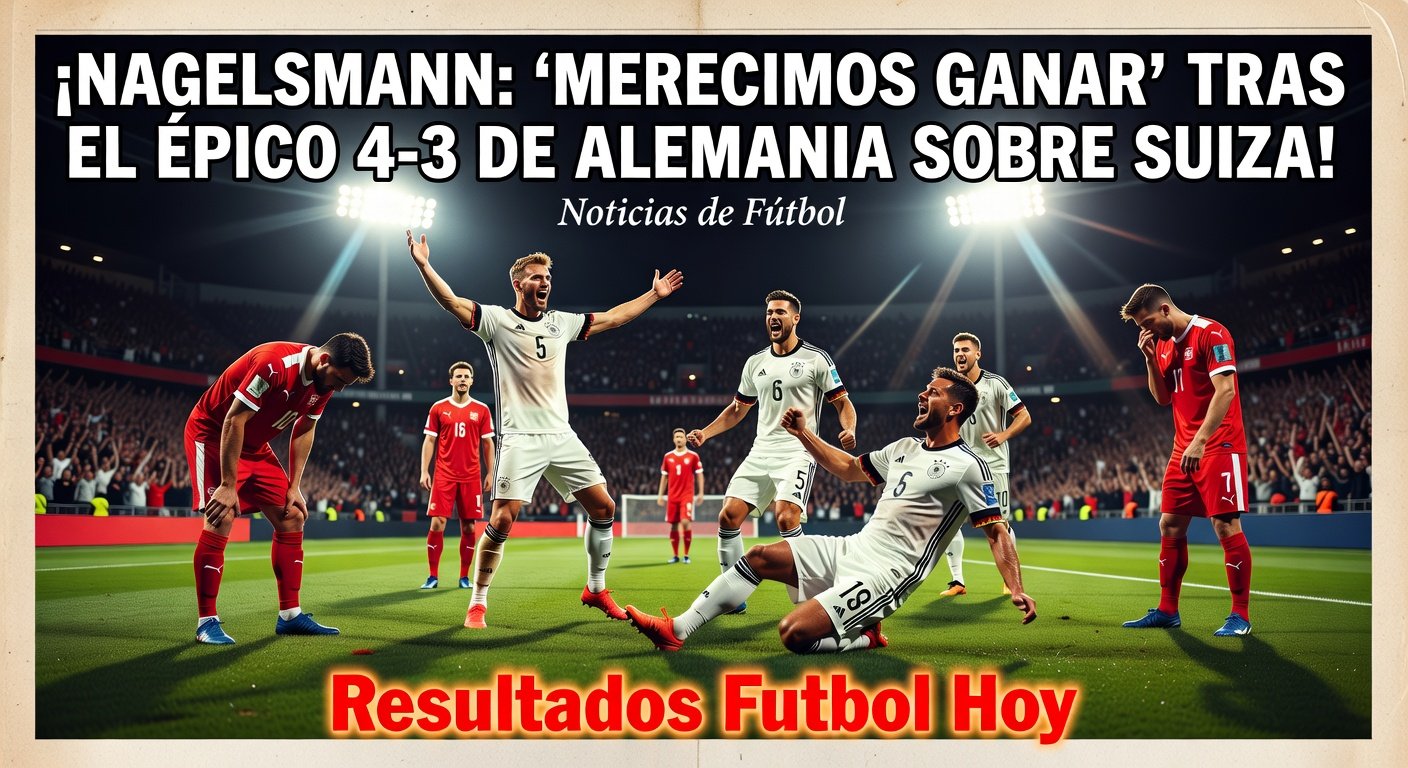 Nagelsmann: 'We deserved to win' after Germany's 4-3 victory over Switzerland (Tribuna)