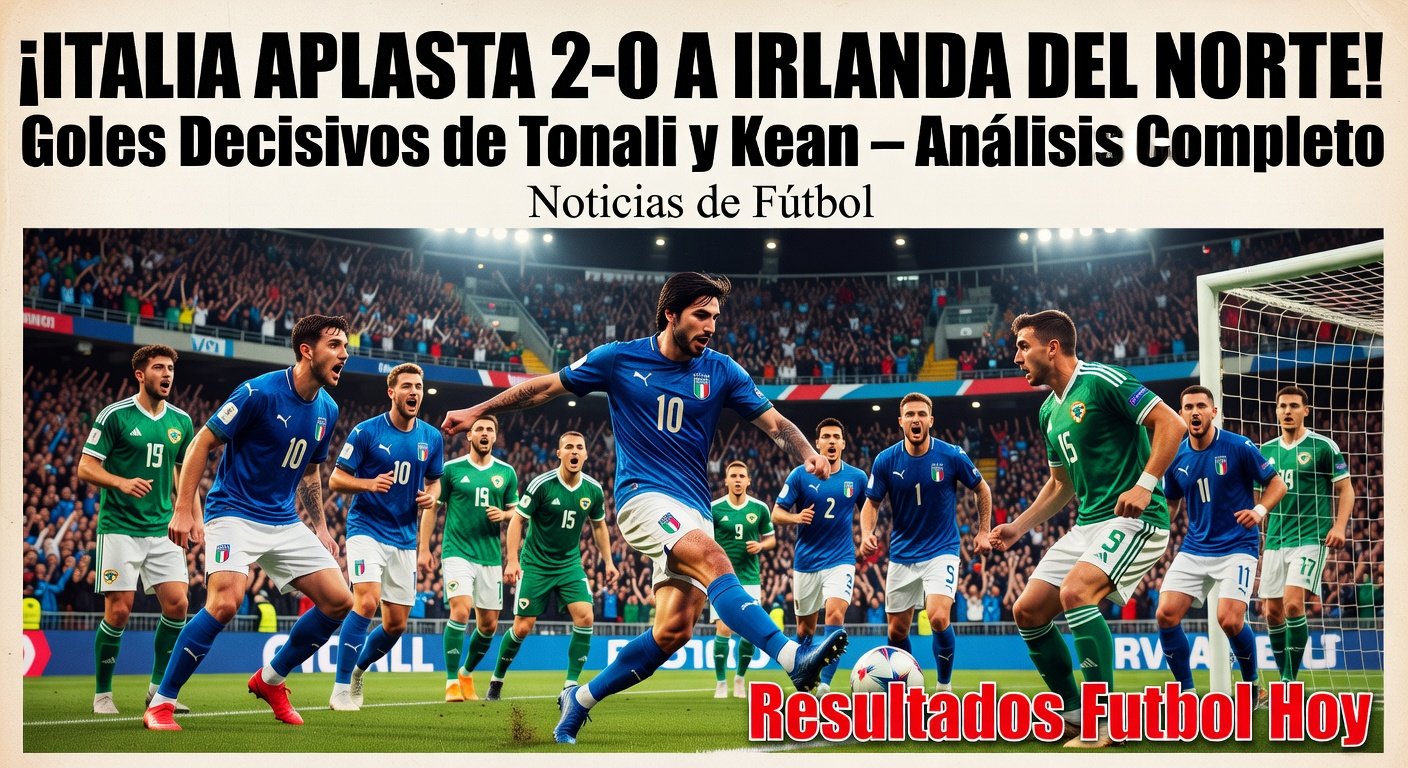 Italy Beats Northern Ireland 2-0 in WCQ UEFA (ESPN)