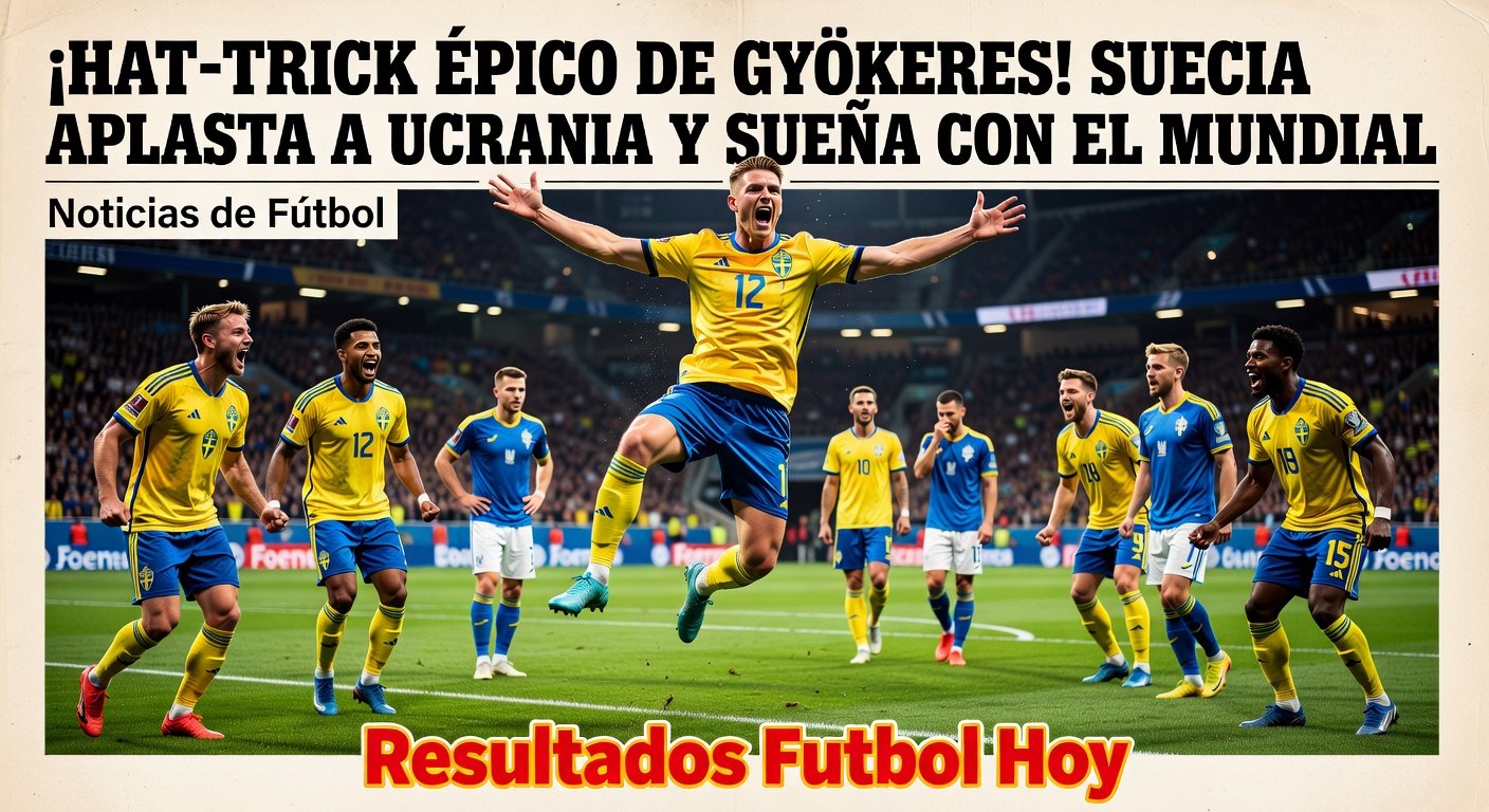 Sweden 3-1 Ukraine: Gyokeres fires Sweden past Ukraine as World Cup dreams fade
