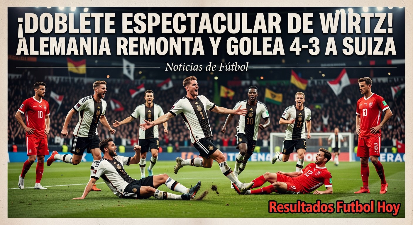 Germany 4-3 Switzerland: Florian Wirtz brace and two assists secure thrilling comeback win (Reuters)