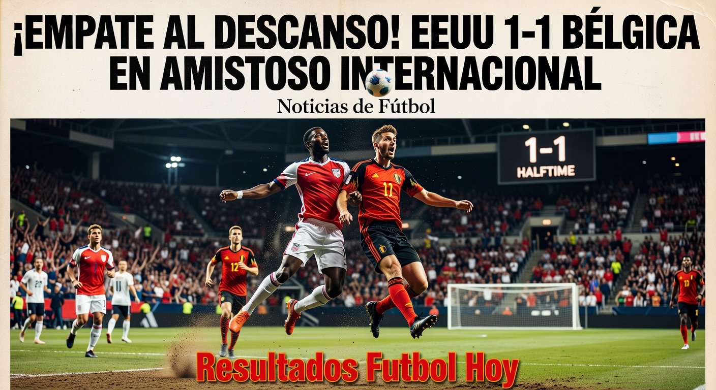 USA 1-1 Belgium International Friendly (HT)