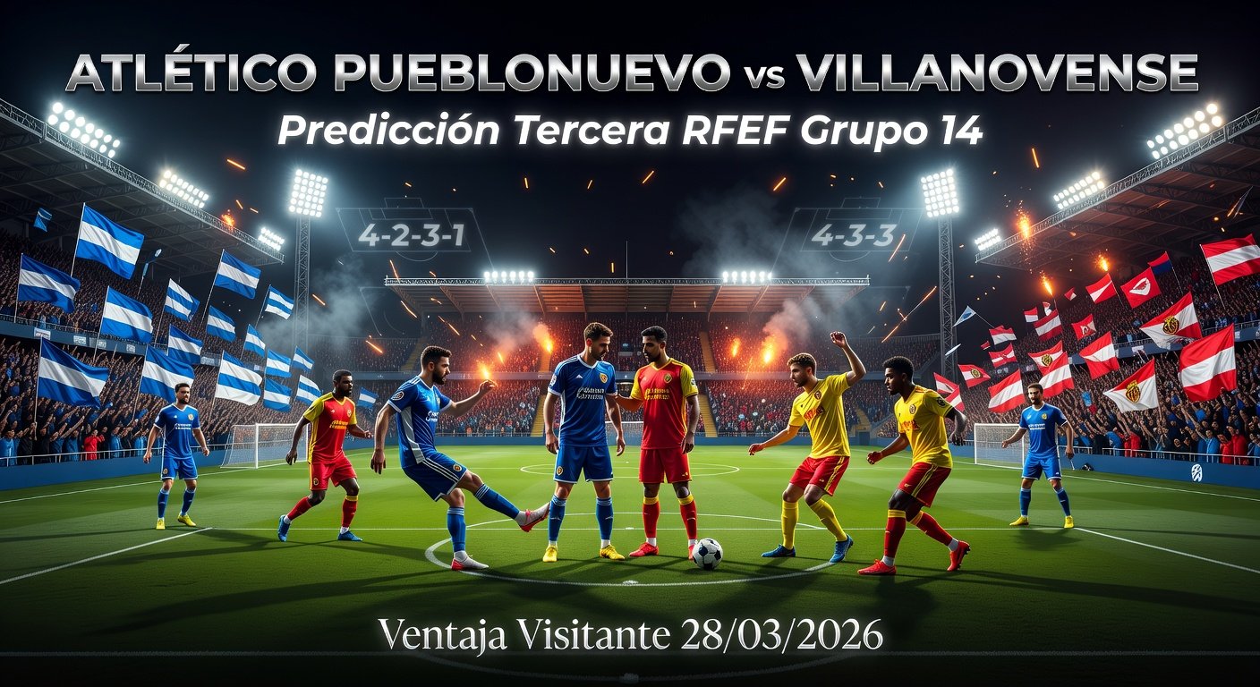 Atlético Pueblonuevo vs Villanovense Pronóstico / Prediction