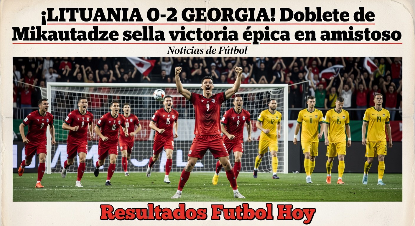 Georgia defeats Lithuania 2-0 in Men's International Friendly