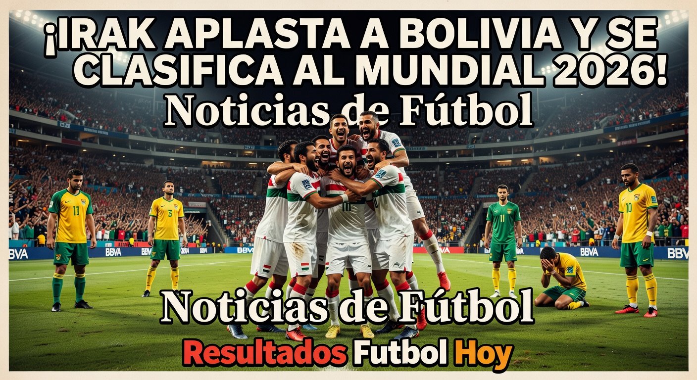 Iraq Secure Final 2026 World Cup Spot with 2-1 Victory Over Bolivia