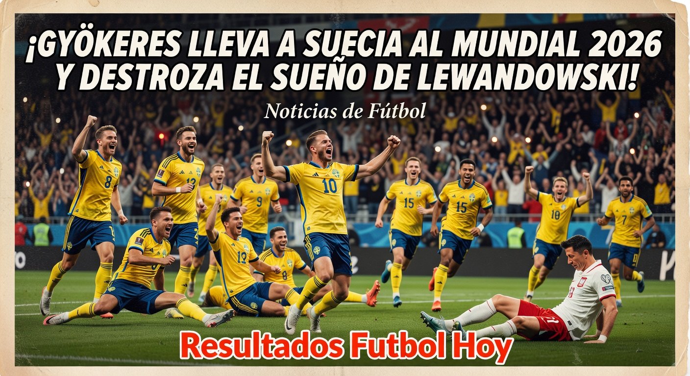 Sweden 3-2 Poland: Sweden qualify for 2026 World Cup as Lewandowski's dream ends