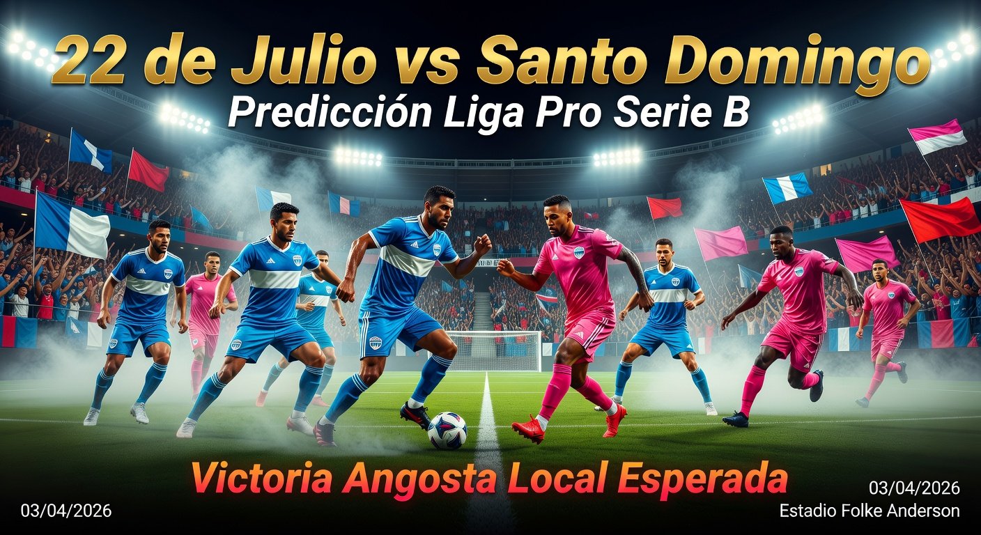 22 de Julio vs Santo Domingo Pronóstico / Prediction