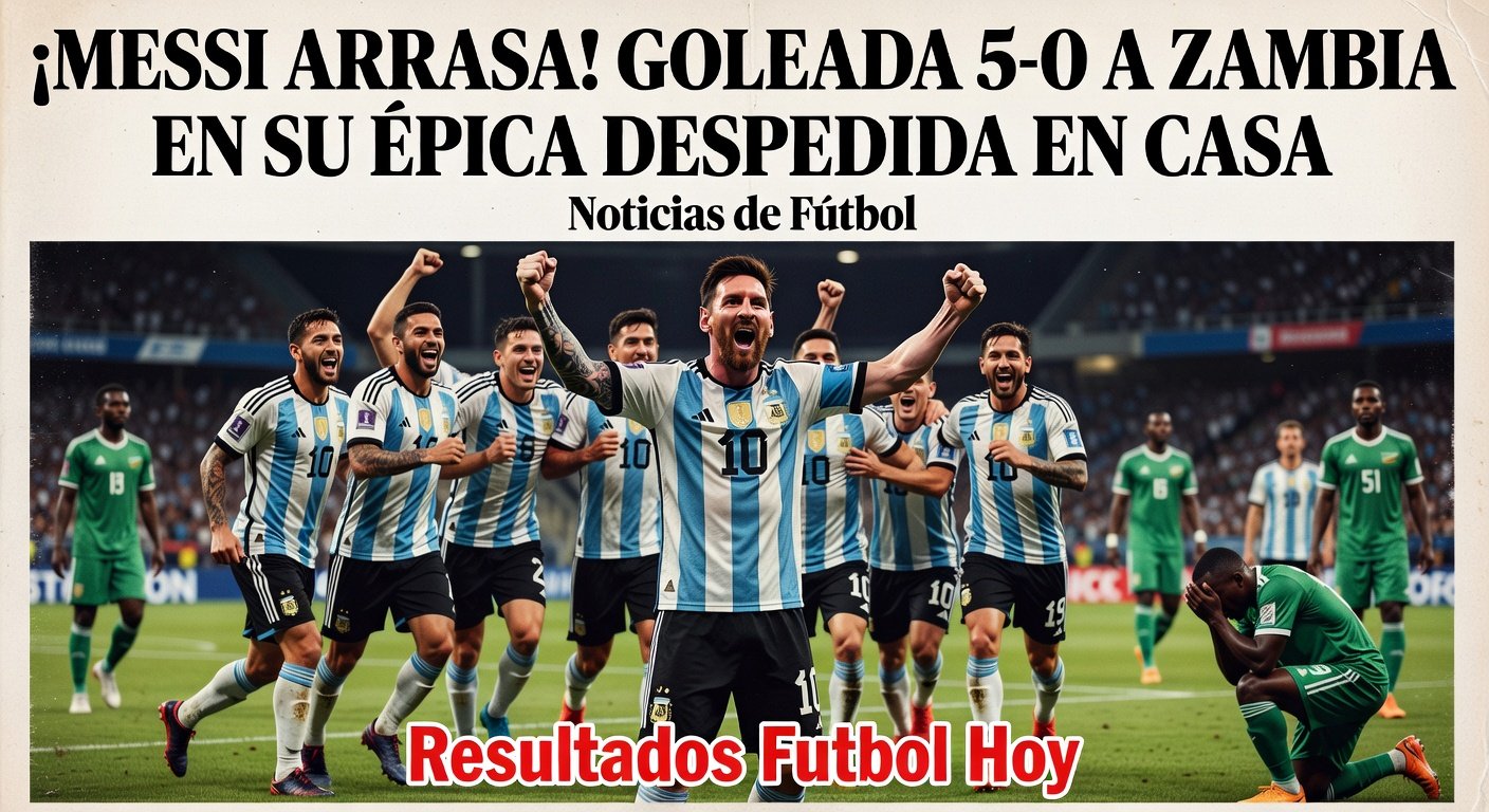 Argentina Crushes Zambia 5-0 in Friendly (worldfootball.net, 2 hours ago)